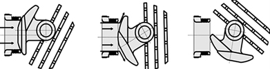 Figure 2. Anti cavitation and noise reduction trim (Q-trim) for eccentric plug control valve